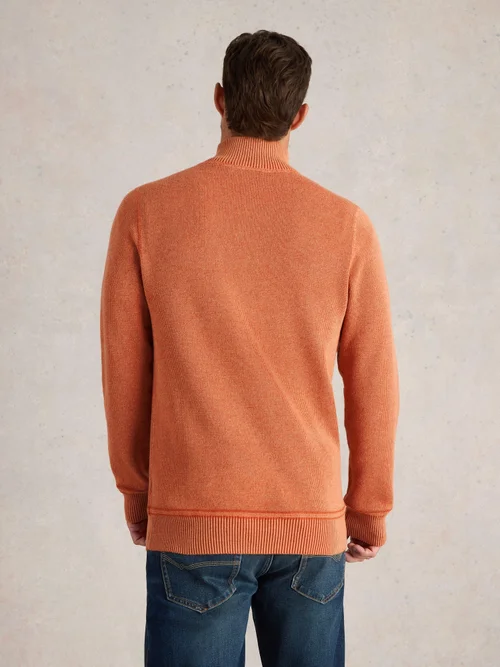Pullover Attadale mit Trichterkragen - Dk Orange - XL Bild 4