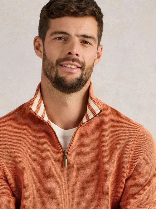 Pullover Attadale mit Trichterkragen - Dk Orange - XL Bild 3