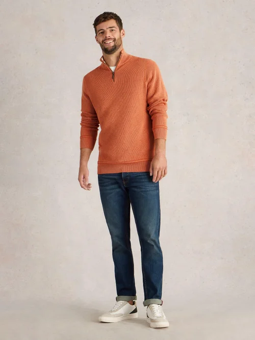 Pullover Attadale mit Trichterkragen - Dk Orange - XL Bild 2