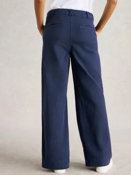 Chinohose Twister mit weitem Bein - Dark Navy - 52/R Bild 4
