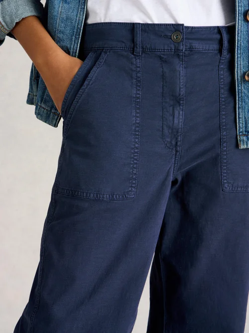 Chinohose Twister mit weitem Bein - Dark Navy - 52/R Bild 3