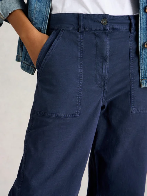 Chinohose Twister mit weitem Bein - Dark Navy - 52/R Bild 3