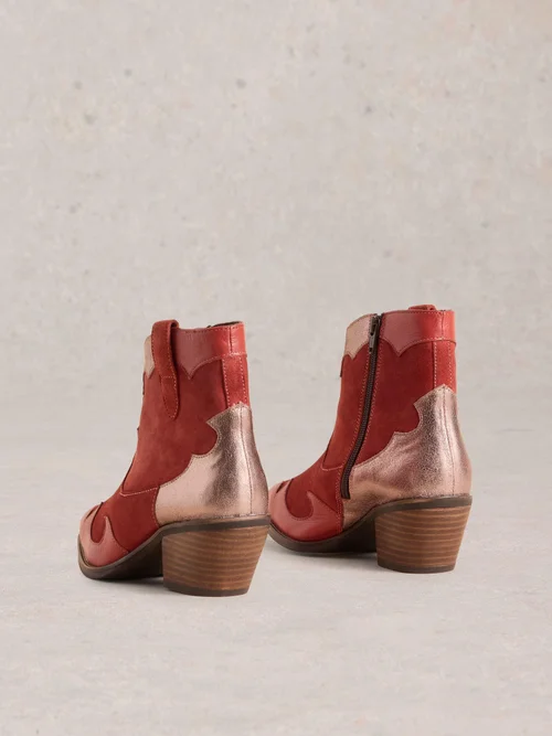 Patchwork-Stiefeletten Cherry - Red Mlt - 38 Bild 4