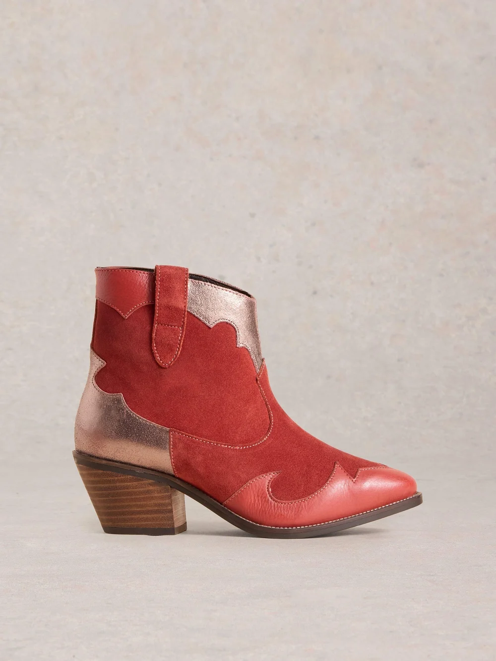 Patchwork-Stiefeletten Cherry - Red Mlt - 41 Bild 1