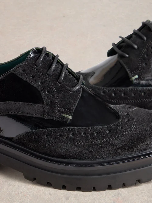 Schnürhalbschuh Charlie mit Plateausohle - Pure Blk - 38 Bild 3