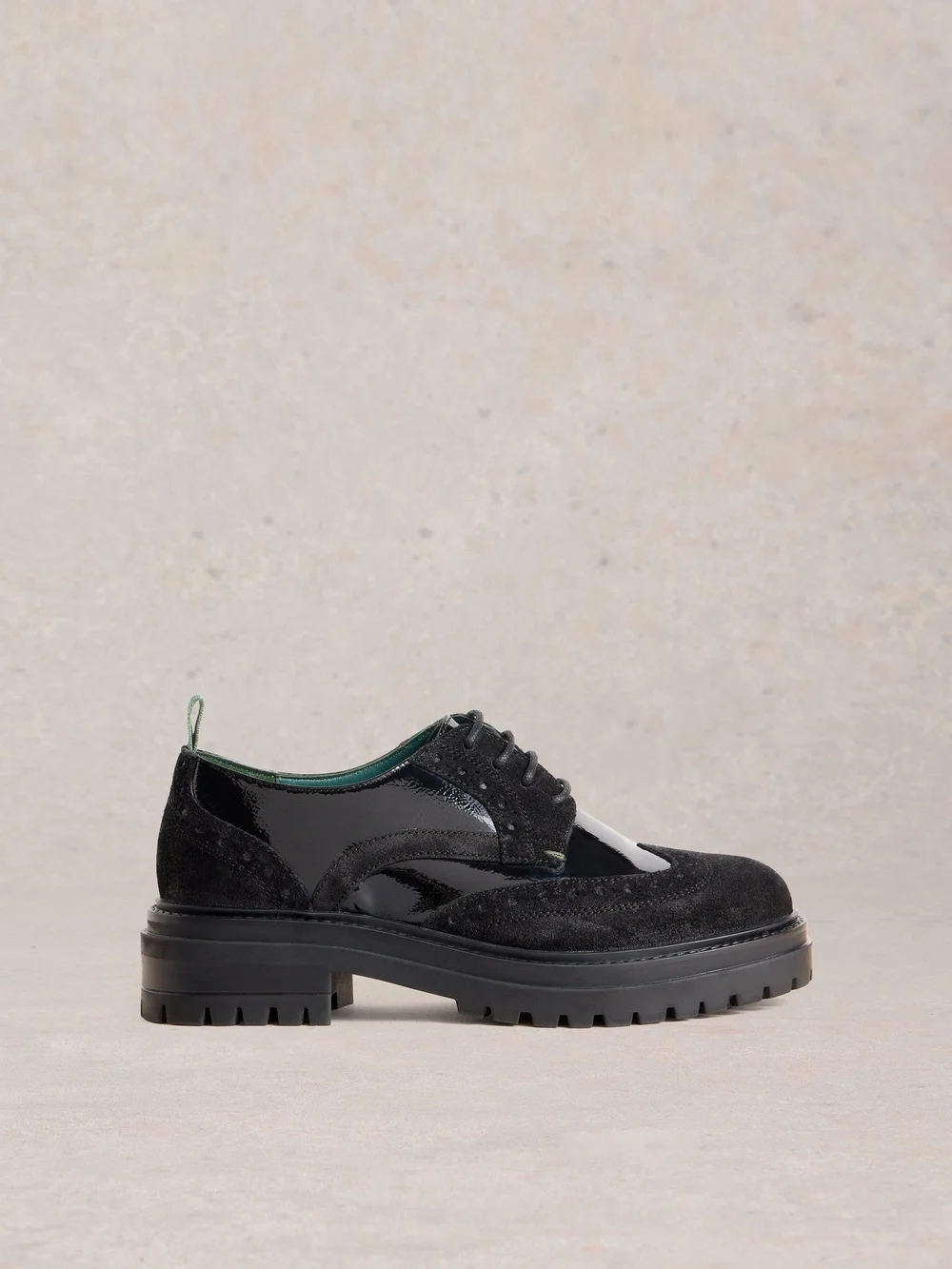 Schnürhalbschuh Charlie mit Plateausohle - Pure Blk - 38 Bild 1