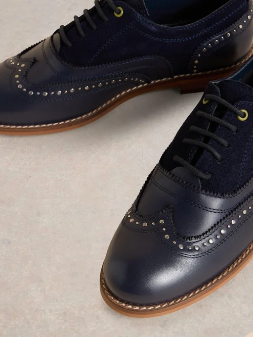 Schnürschuh Thistle mit Ziernieten - Dark Navy - 41 Bild 3
