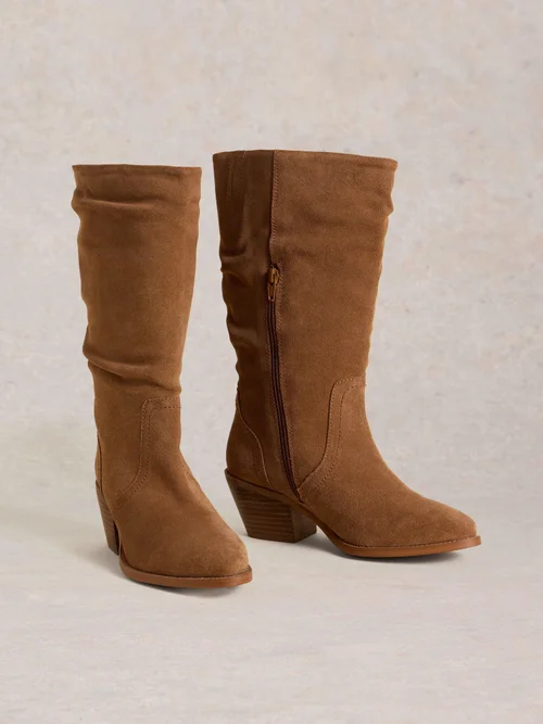 Stulpenstiefel Azalea aus Wildleder - Mid Tan - 41 Bild 3