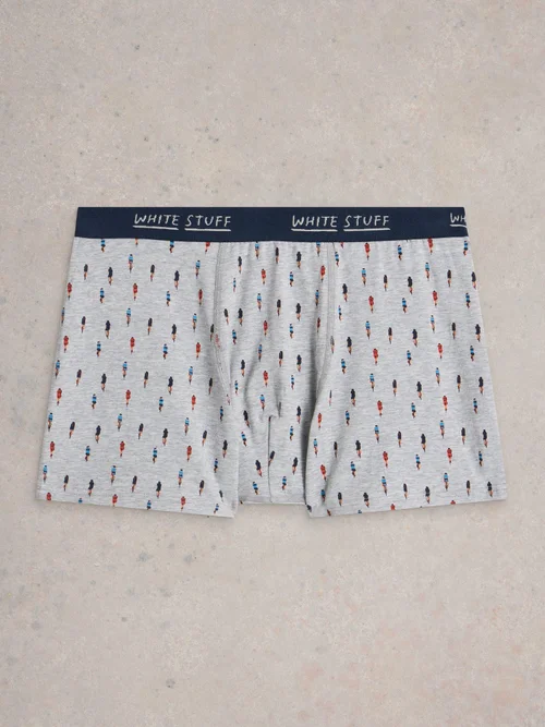 2-er Pack Boxershorts - Uni & Print - Grey Mlt - XL Bild 3
