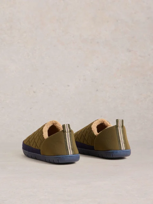 Puffer Hausschuhe - Khaki Grn - 46 Bild 4