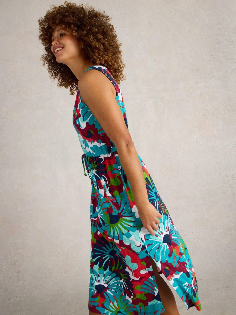 Jerseykleid Heidi - Navy Multi - XXL Bild 1