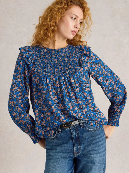 Bluse Sylvie - Blue Pr - 42 Bild 3
