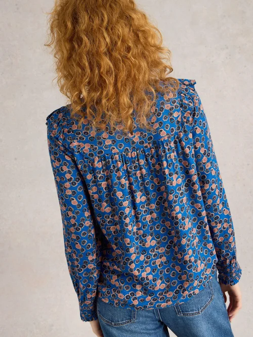 Bluse Sylvie - Blue Pr - 42 Bild 4