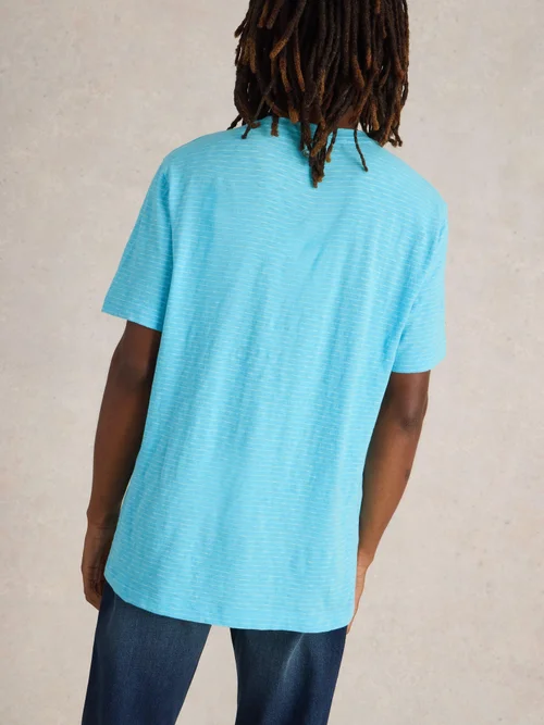 Gestreiftes T-Shirt Suffolk - Brt Blue - XXXL Bild 4