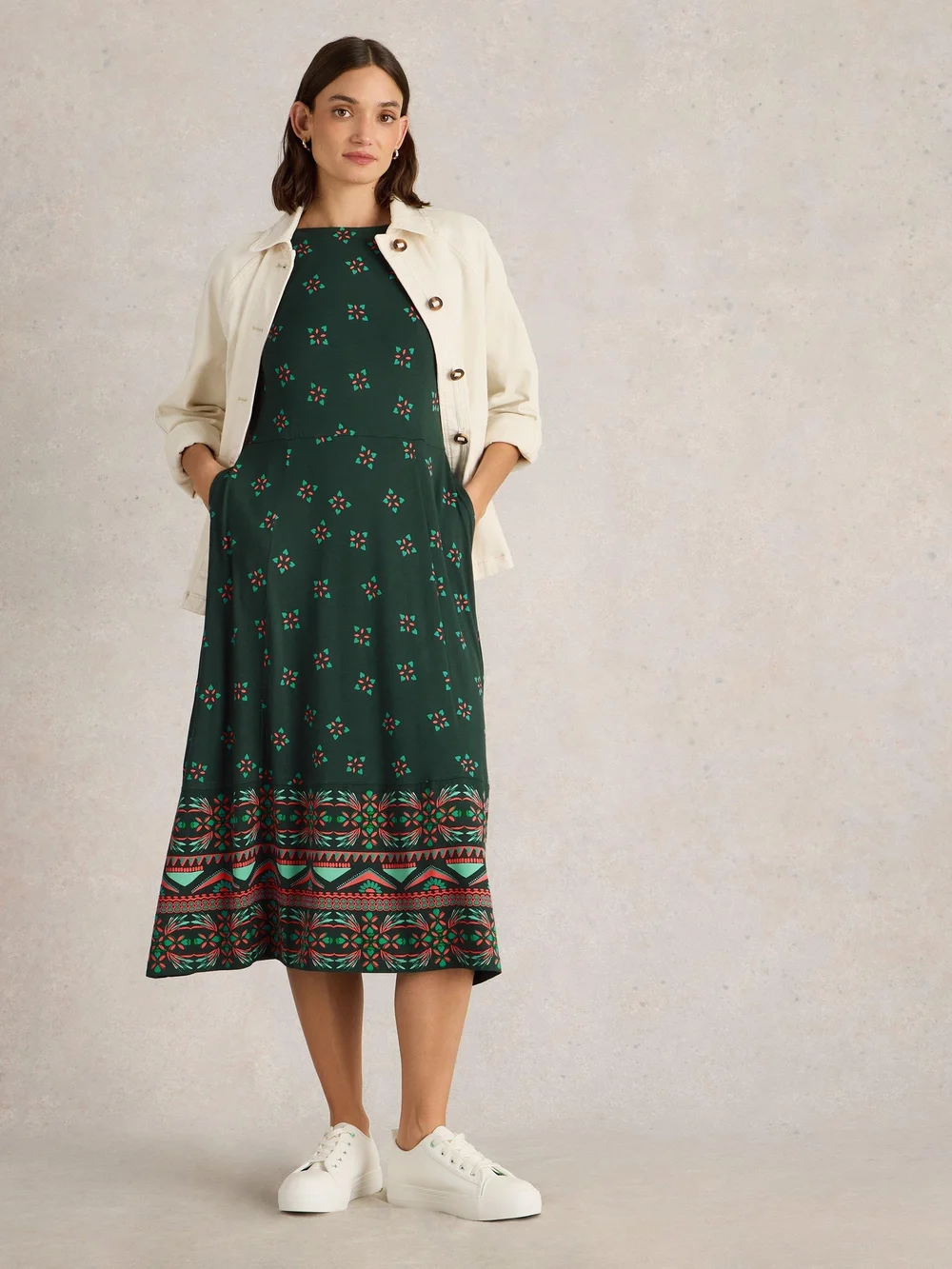 Jerseykleid Millie - Green Pr - 34/R Bild 1
