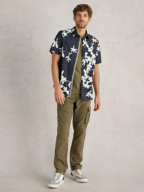Hemd Finsbury mit Blütenprint - Navy Pr - XXL Bild 2