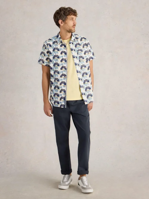 Hemd Hayle mit Fächerprint - Blue Pr - XXXL Bild 2