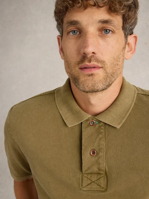 Utility Polohemd - Khaki Grn - S Bild 3