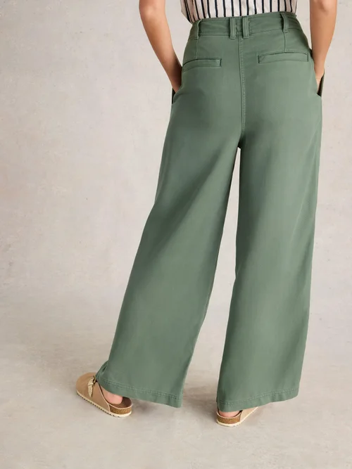 Hose Sasha mit weitem Bein - Dus Green - 52/R Bild 4