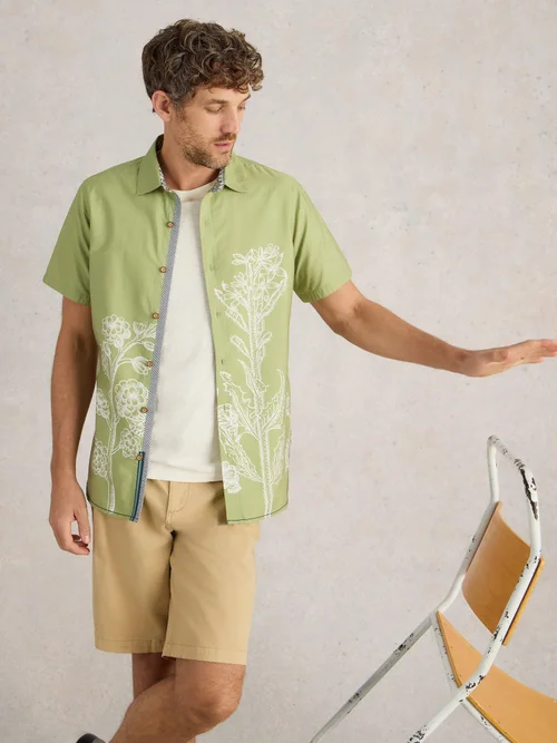 Hemd Finsbury mit floralem Print - Green Pr - XXXL Bild 1