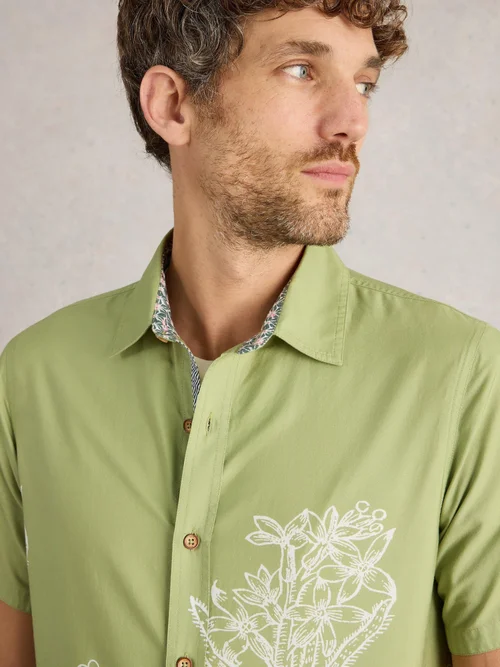 Hemd Finsbury mit floralem Print - Green Pr - XXL Bild 3