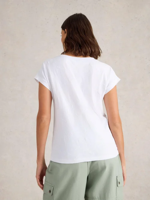 Besticktes T-Shirt Nelly - Bril White - 52 Bild 4