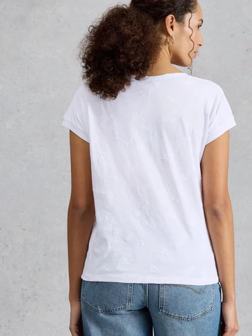 Besticktes T-Shirt Nelly - Bril White - 52 Bild 4