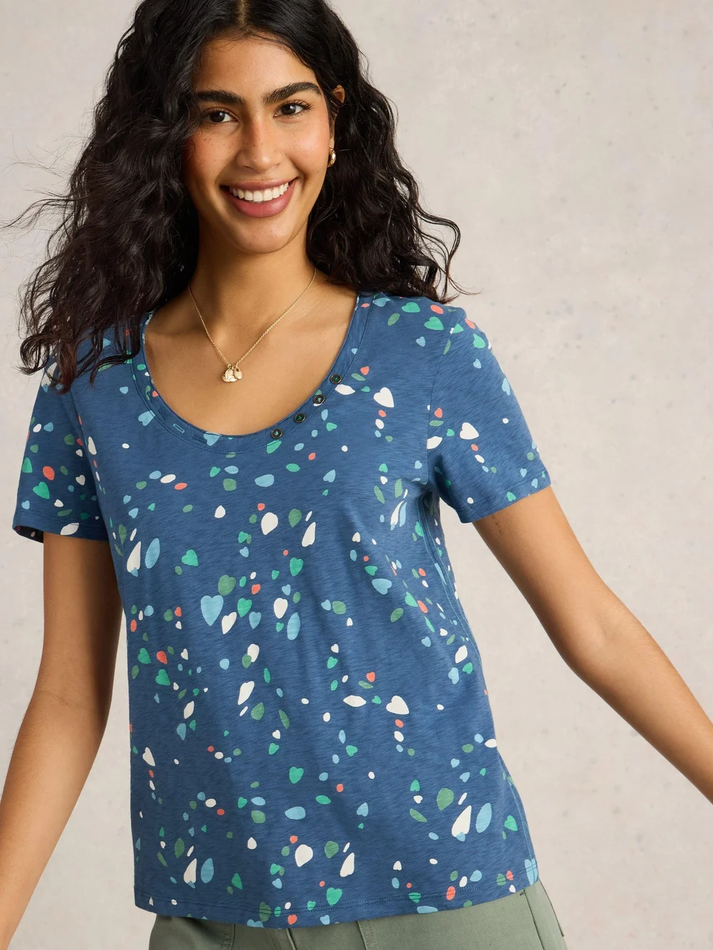 T-Shirt Nadia - Blue Pr - 50 Bild 1
