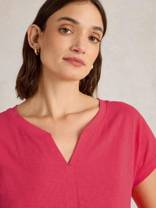 T-Shirt Nelly mit Keilausschnitt - Brt Pink - 52/R Bild 3