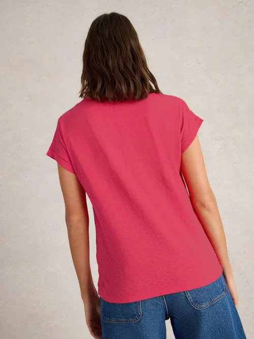 T-Shirt Nelly mit Keilausschnitt - Brt Pink - 52/R Bild 4
