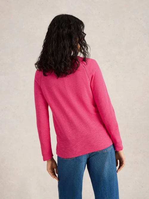 Pullover Naria aus Leinenmischung - Brt Pink - 52 Bild 4