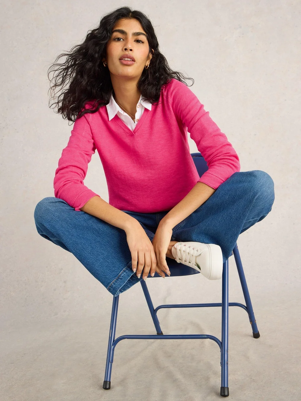 Pullover Naria aus Leinenmischung - Brt Pink - 52 Bild 1
