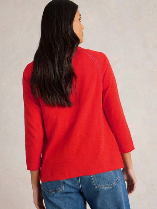 Strickjacke Naria aus Leinenmischung - Brt Orange - 46 Bild 4