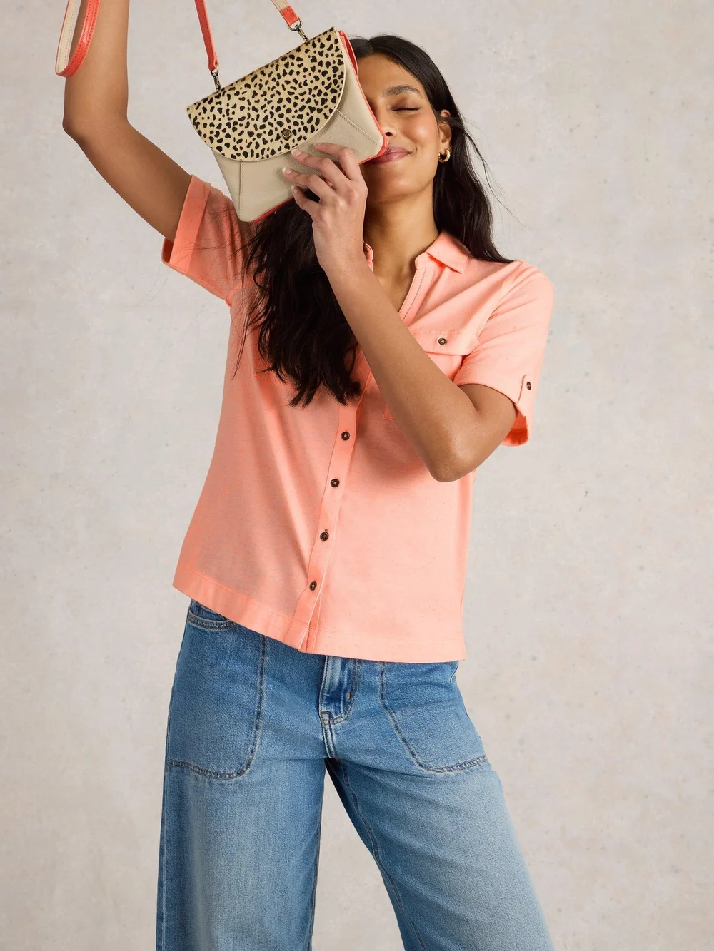 Bluse Paige mit Brusttasche - Lgt Pink - 52 Bild 1
