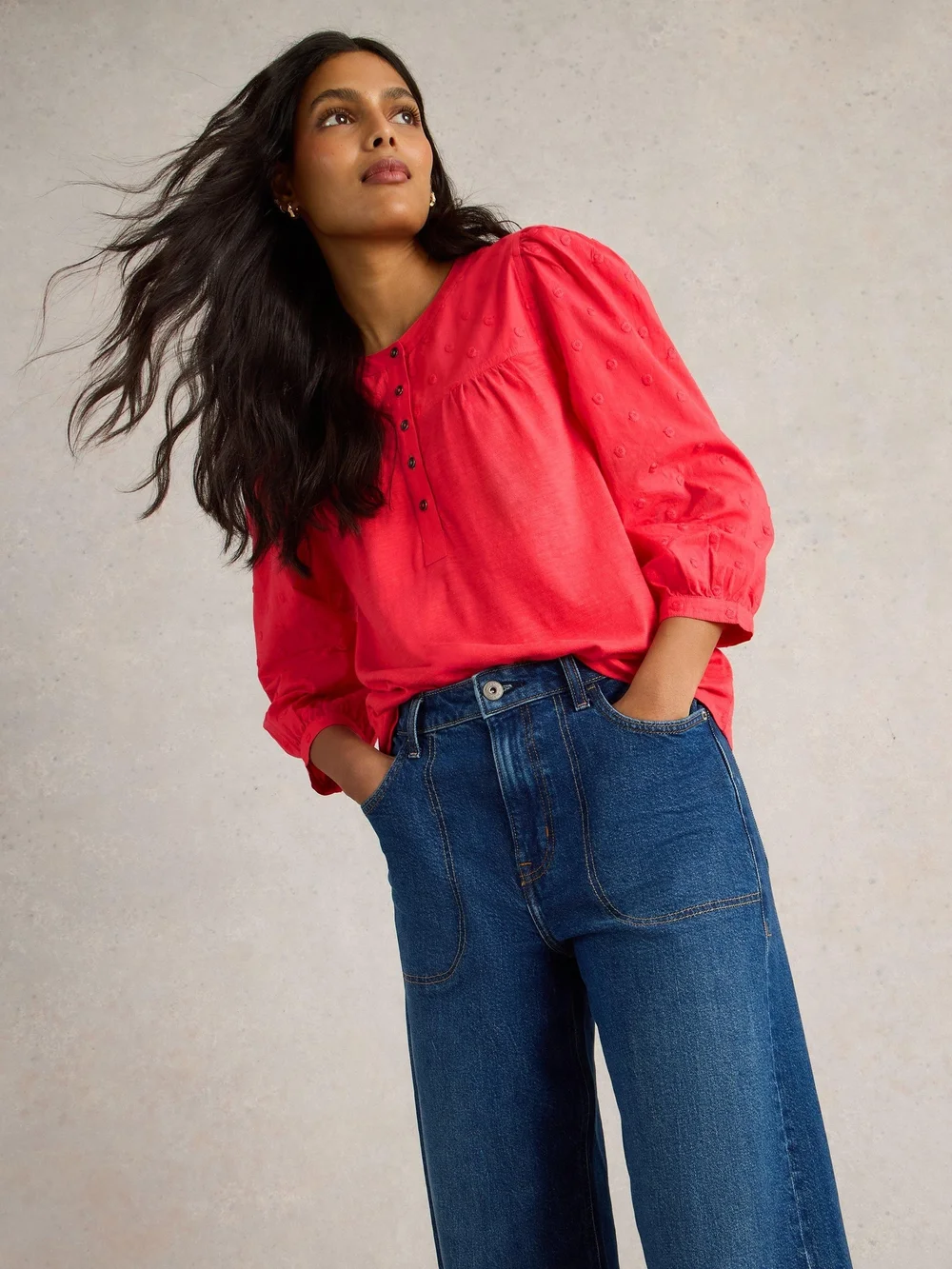 Dobby Mix Top Elise - Brt Pink - 48 Bild 1