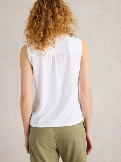 Ärmellose Bluse Tulip - Bril White - 52/R Bild 4