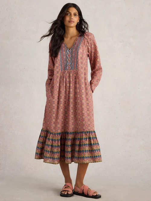 Besticktes Kleid Abigail - Pink Mlt - 36/R Bild 2