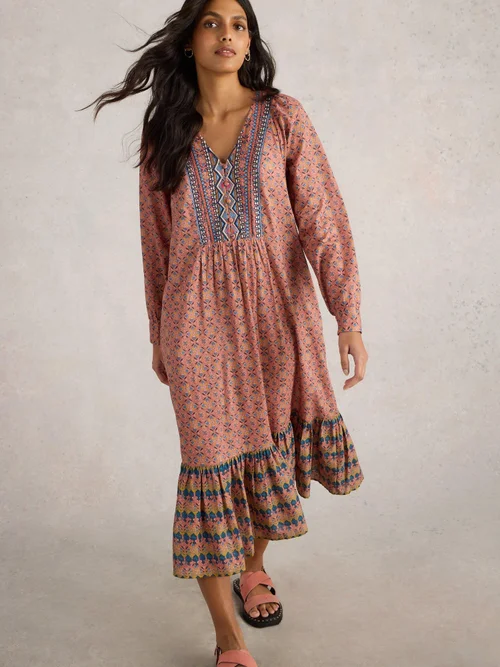 Besticktes Kleid Abigail - Pink Mlt - 36/R Bild 3