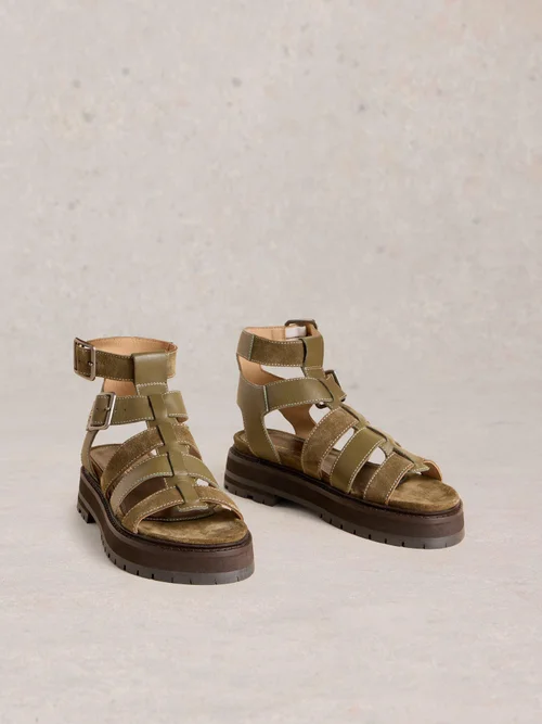 Römersandalen Alexa - Khaki Grn - 41 Bild 2