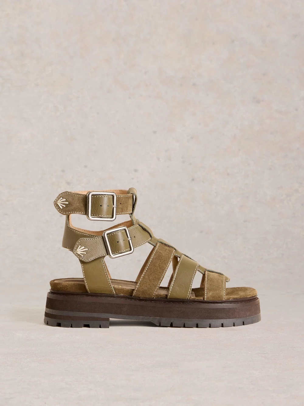 Römersandalen Alexa - Khaki Grn - 41 Bild 1