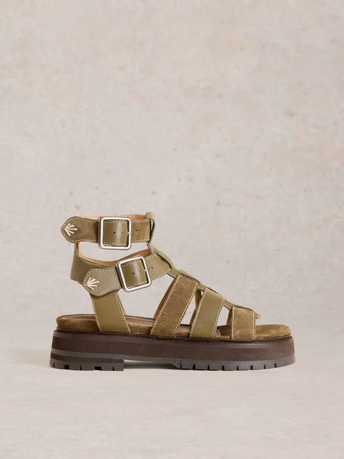 Römersandalen Alexa - Khaki Grn - 41 Bild 1