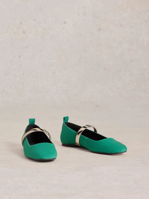 Ballerinas Minnie mit Riemen - Brt Green - 37 Bild 2
