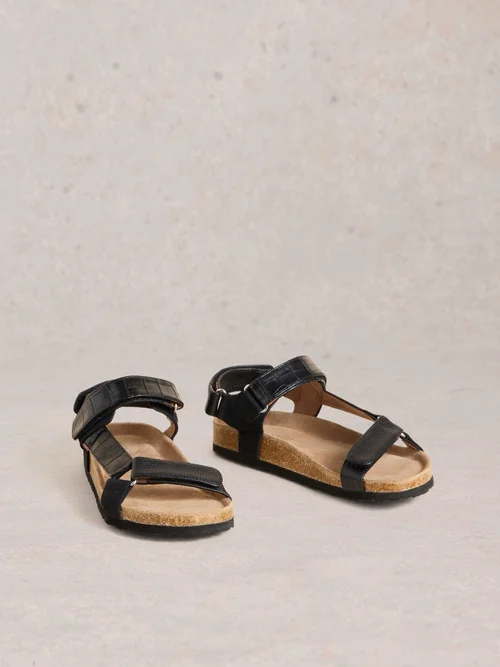 Trekking Sandalen mit Fußbett - Pure Blk - 38 Bild 2