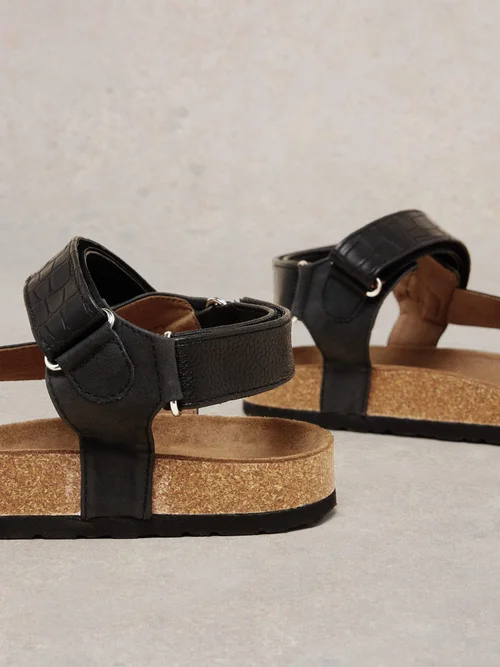 Trekking Sandalen mit Fußbett - Pure Blk - 38 Bild 3