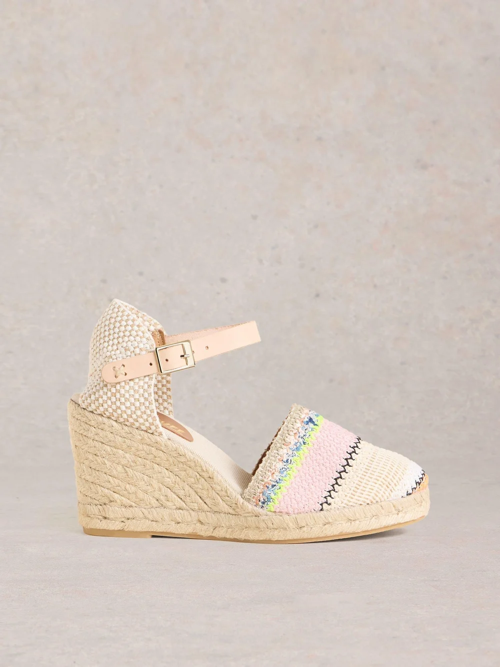 Espadrilles mit Häkelmuster - Ivory Mlt - 41 Bild 1