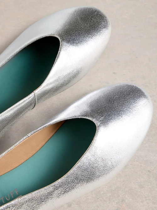 Lederballerinas Cheri - Slv Tn Met - 40 Bild 3