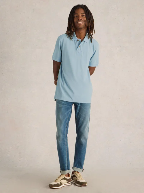 Utility Polohemd - Dus Blue - XL Bild 2