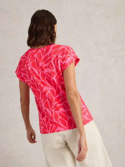 T-Shirt Nelly mit Keilausschnitt - Mid Pink - 52 Bild 4