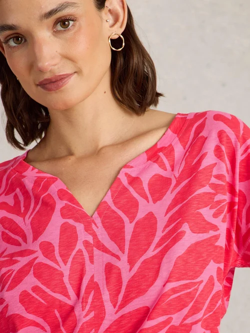 T-Shirt Nelly mit Keilausschnitt - Mid Pink - 52 Bild 3