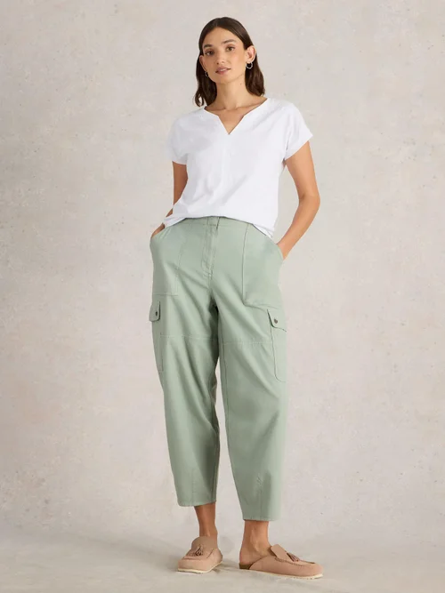 Weiche Cargohose Anabel - Lgt Green - 44/R Bild 2